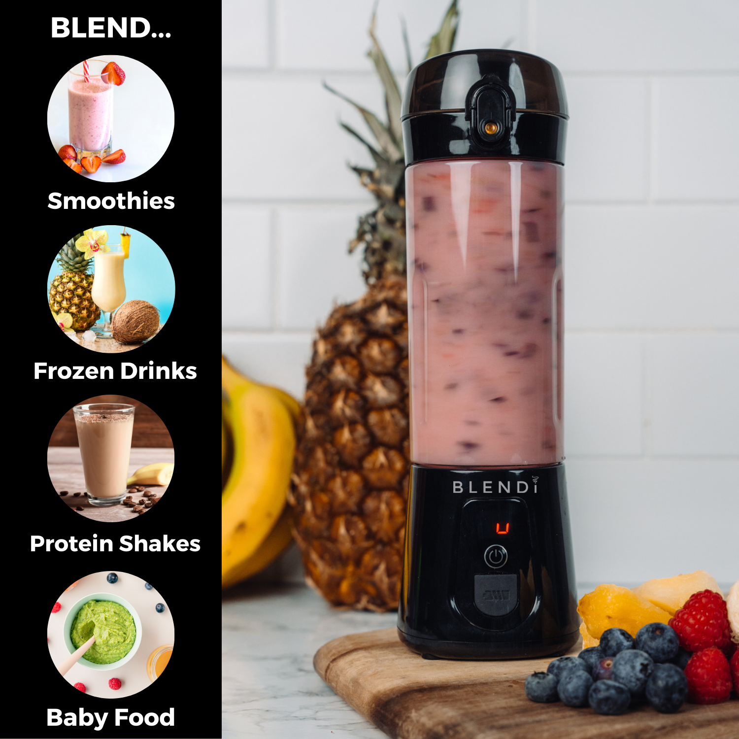 Mixeur portatif Pro+ à glace pilée (17 oz)