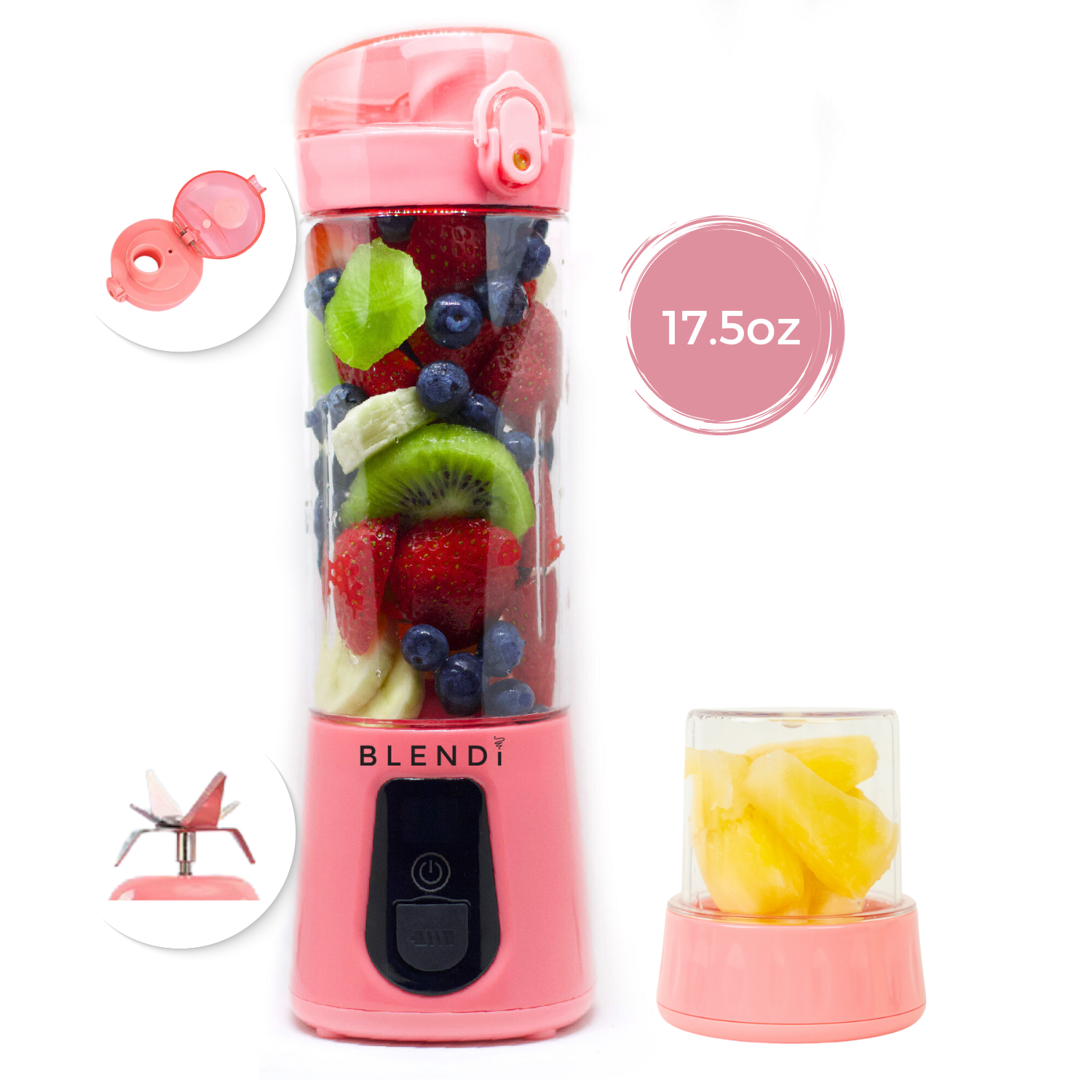 Mixeur portatif Pro+ à glace pilée (17 oz)