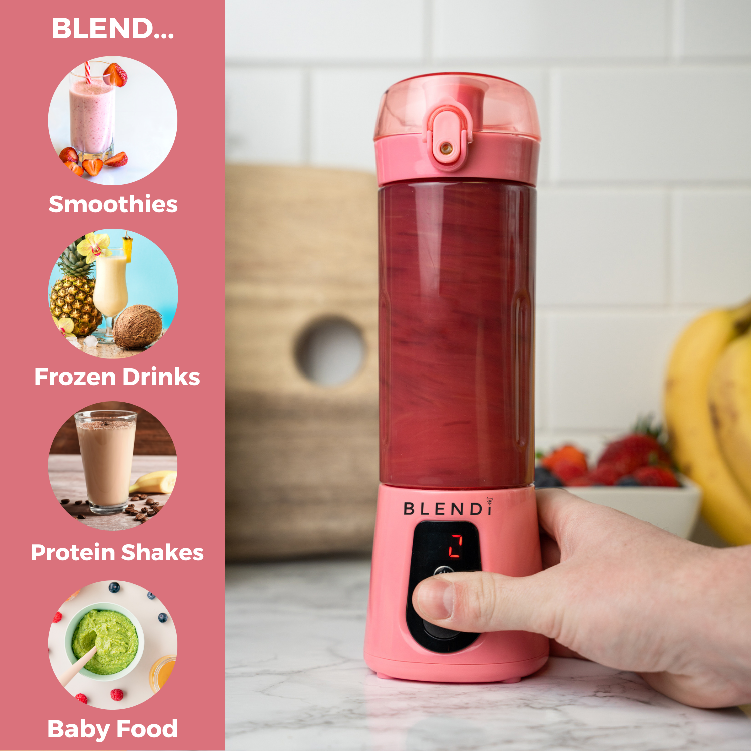 Mixeur portatif Pro+ à glace pilée (17 oz)