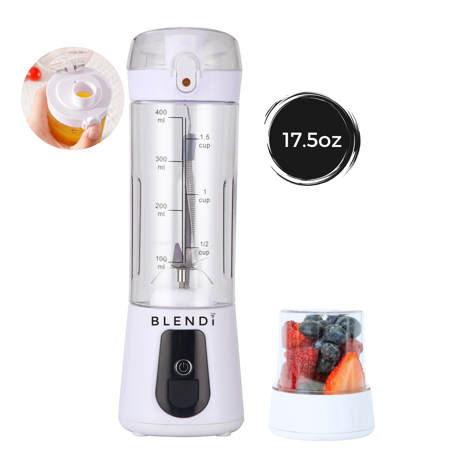 Mixeur portatif Pro+ à glace pilée (17 oz)