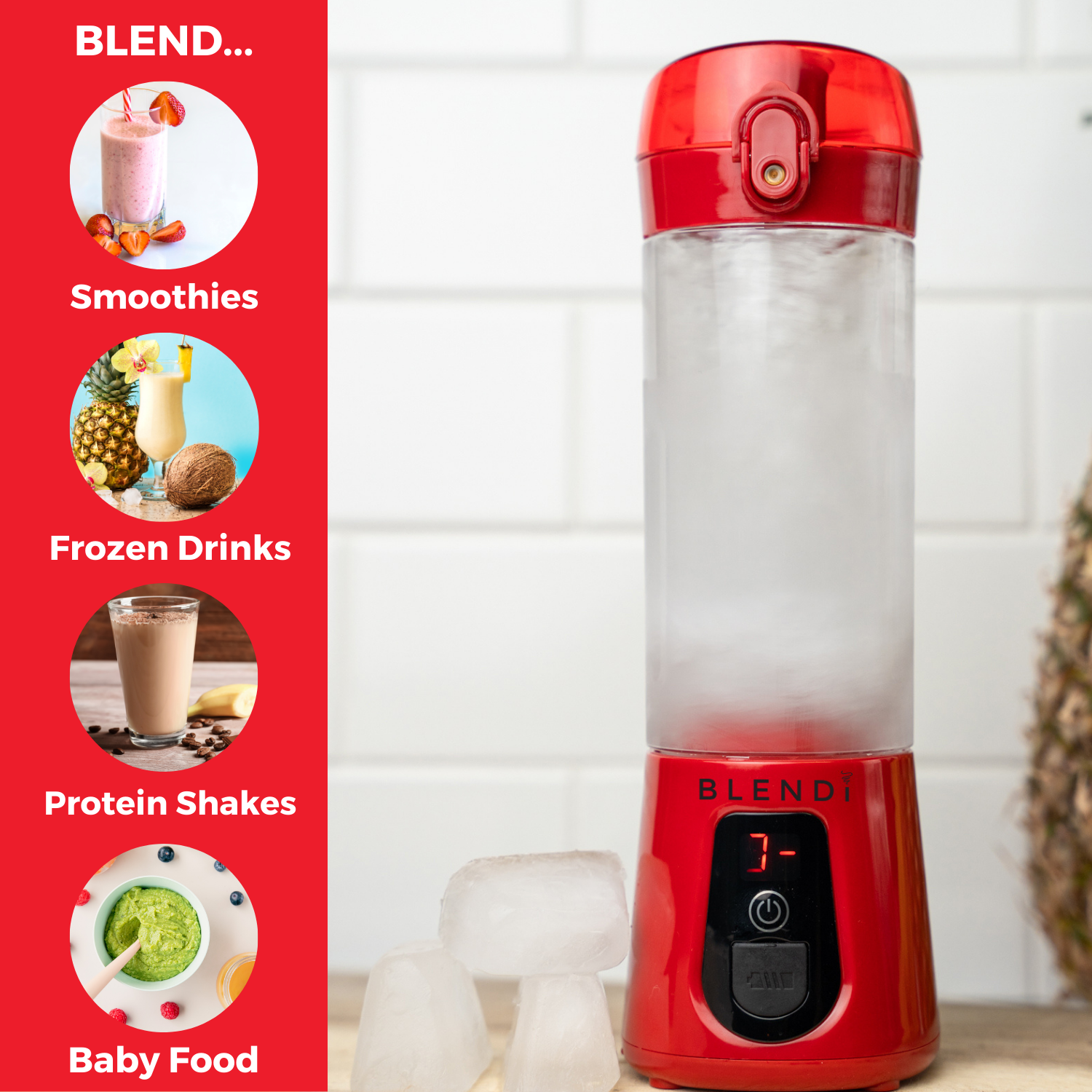 Mixeur portatif Pro+ à glace pilée (17 oz)