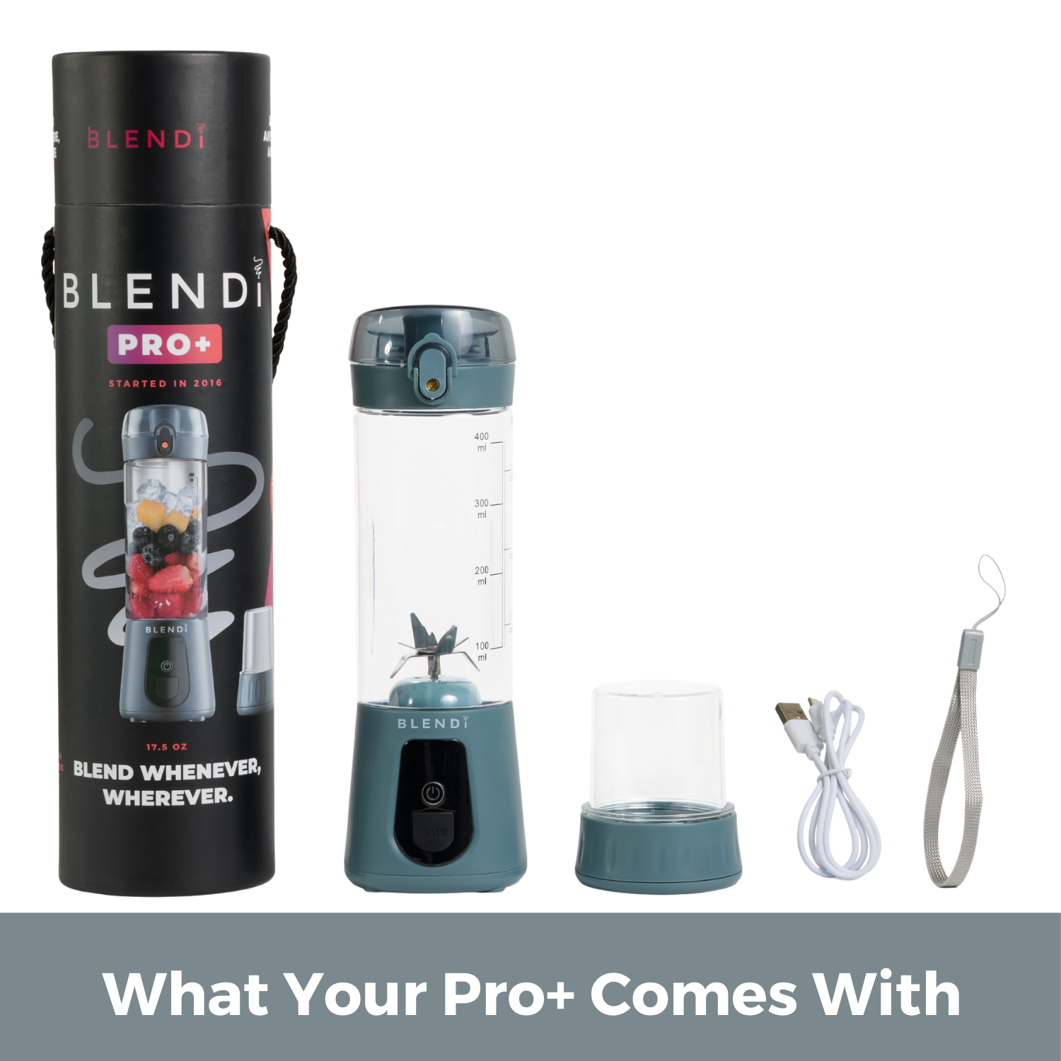 Mixeur portatif Pro+ à glace pilée (17 oz)
