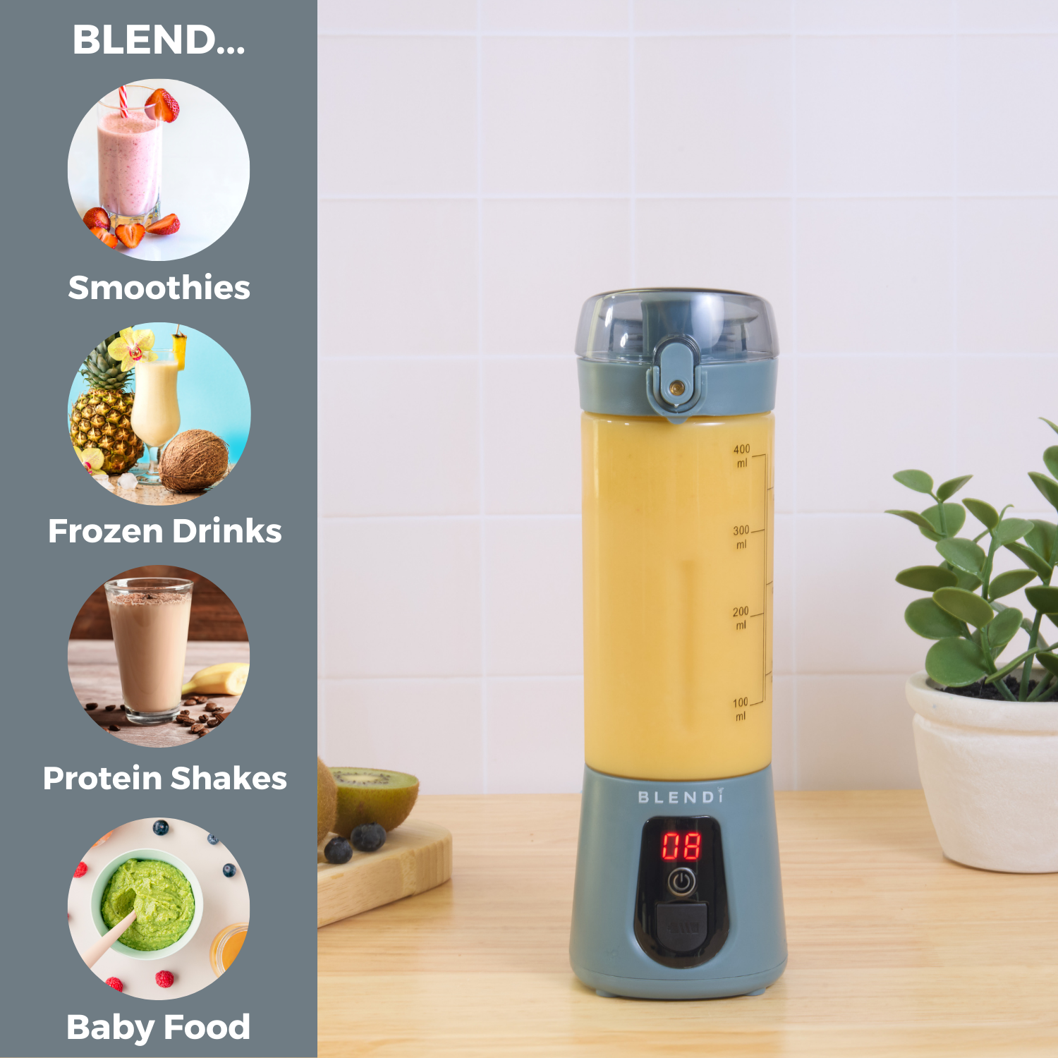 Mixeur portatif Pro+ à glace pilée (17 oz)