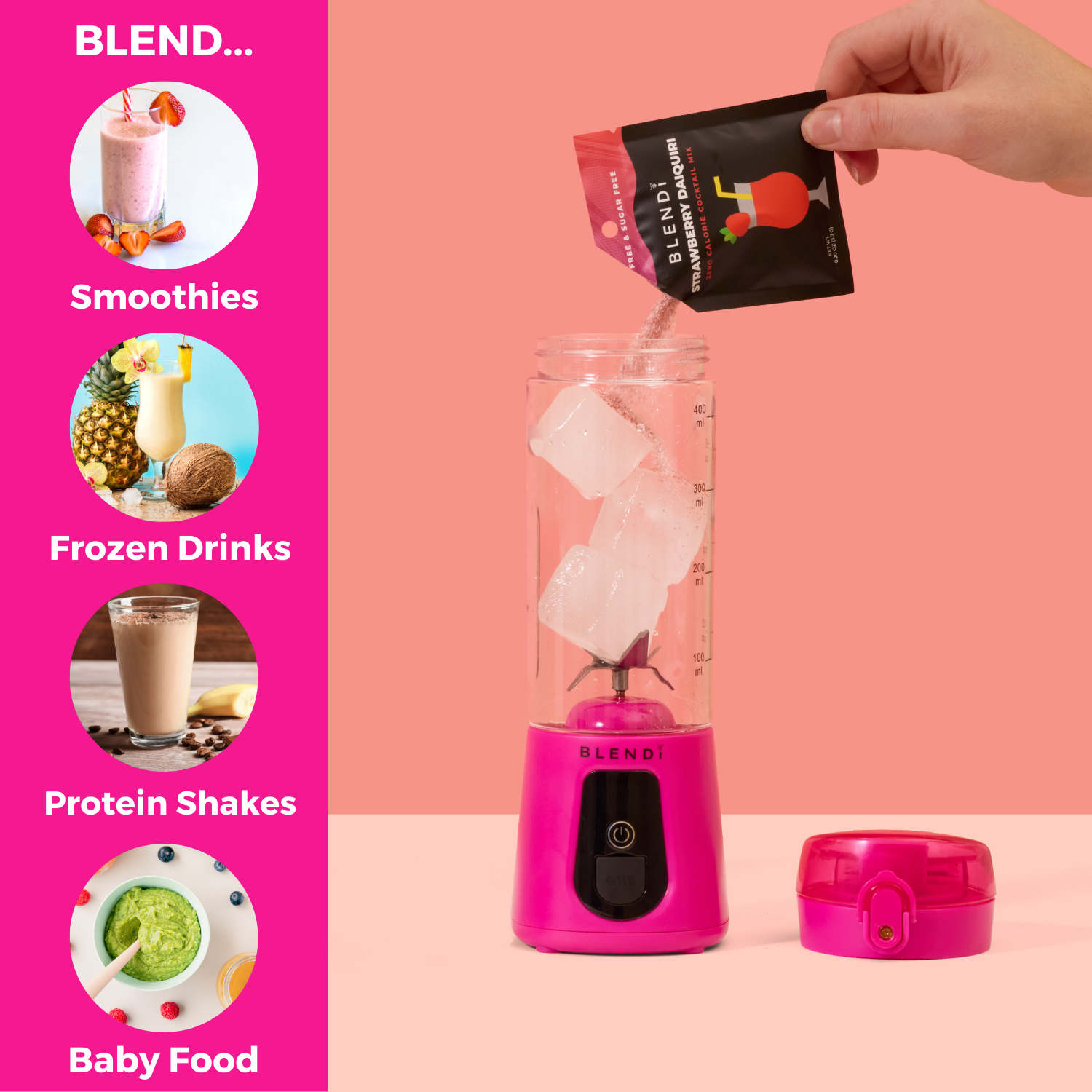 Mixeur portatif Pro+ à glace pilée (17 oz)