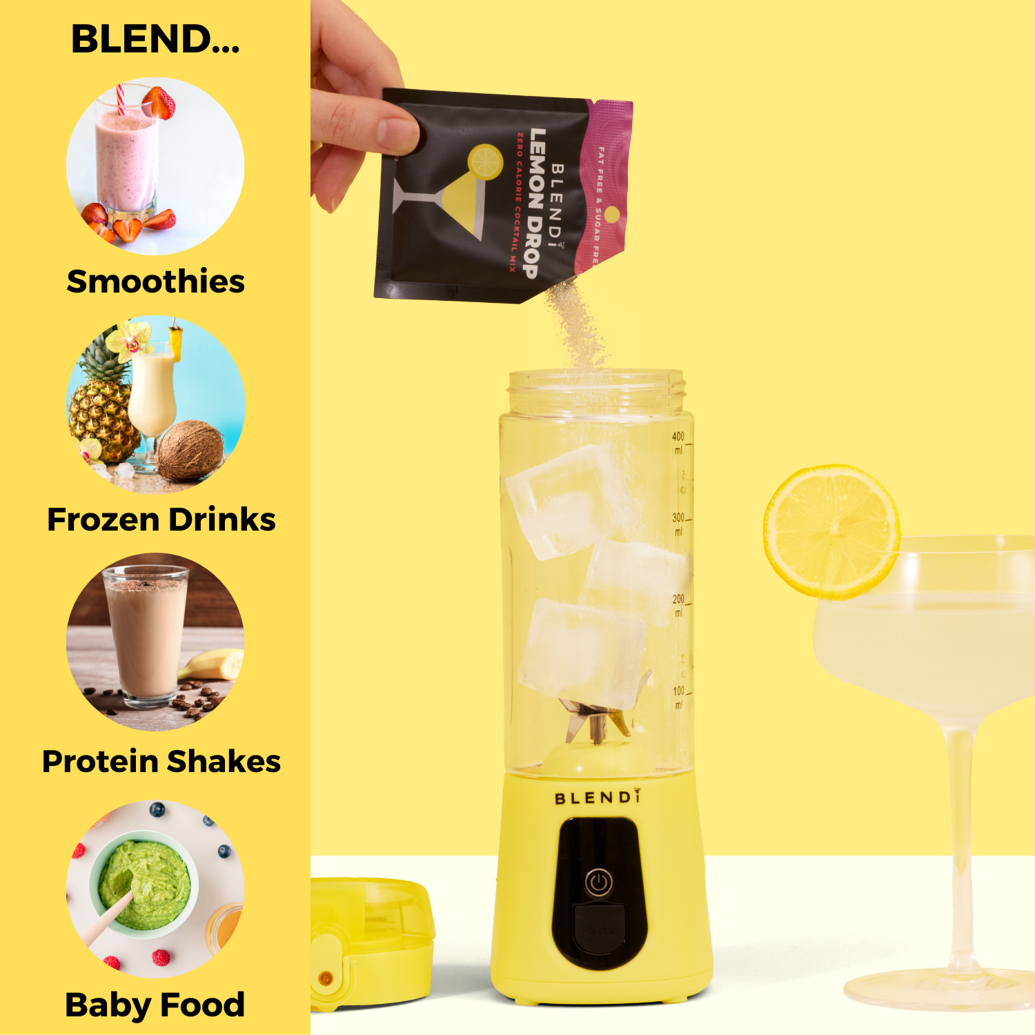Mixeur portatif Pro+ à glace pilée (17 oz)
